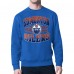 Кофта Edmonton Oilers Starter Royal Team Grit Graphic Fleece