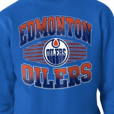 Кофта Edmonton Oilers Starter Royal Team Grit Graphic Fleece