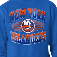 New York Islanders Starter Royal Team Grit Graphic Fleece Pullover Sweatshirt