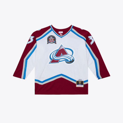 Colorado Avalanche Patrick Roy Mitchell & Ness White 1995 Power Play Jersey