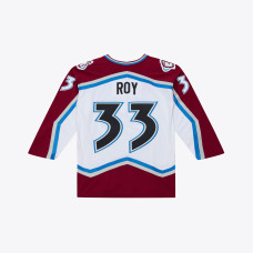 Colorado Avalanche Patrick Roy Mitchell & Ness White 1995 Power Play Jersey Colorado Avalanche Patrick Roy Mitchell & Ness White 1995 Power Play Jersey