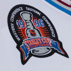 Colorado Avalanche Patrick Roy Mitchell & Ness White 1995 Power Play Jersey Colorado Avalanche Patrick Roy Mitchell & Ness White 1995 Power Play Jersey