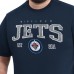 Футболка Winnipeg Jets G-III Sports by Carl Banks Navy Adaptive Classic Team Graphic