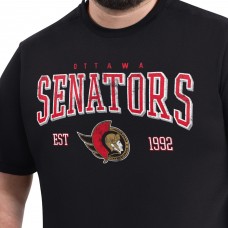 Ottawa Senators G-III Sports by Carl Banks Black Adaptive Classic Team Graphic T-Shirt Ottawa Senators G-III Sports by Carl Banks Black Adaptive Classic Team Graphic T-Shirt