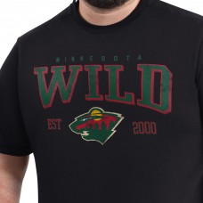 Minnesota Wild G-III Sports by Carl Banks Black Adaptive Classic Team Graphic T-Shirt