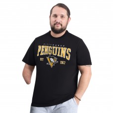 Футболка Pittsburgh Penguins G-III Sports by Carl Banks Black Adaptive Classic Team Graphic