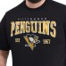 Футболка Pittsburgh Penguins G-III Sports by Carl Banks Black Adaptive Classic Team Graphic