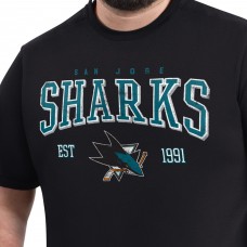 Футболка San Jose Sharks G-III Sports by Carl Banks Black Adaptive Classic Team Graphic