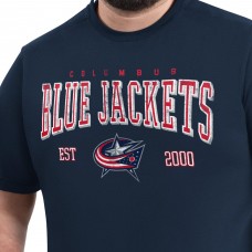 Columbus Blue Jackets G-III Sports by Carl Banks Navy Adaptive Classic Team Graphic T-Shirt