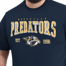 Nashville Predators G-III Sports by Carl Banks Navy Adaptive Classic Team Graphic T-Shirt