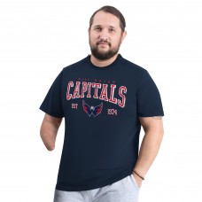 Футболка Washington Capitals G-III Sports by Carl Banks Navy Adaptive Classic Team Graphic