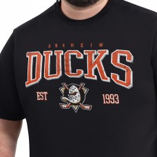 Футболка Anaheim Ducks G-III Sports by Carl Banks Black Adaptive Classic Team Graphic