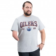 Edmonton Oilers G-III Sports by Carl Banks Gray Adaptive Classic Team Graphic T-Shirt Edmonton Oilers G-III Sports by Carl Banks Gray Adaptive Classic Team Graphic T-Shirt
