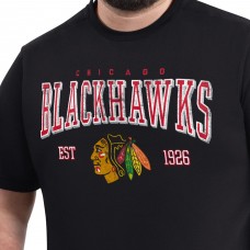 Футболка Chicago Blackhawks G-III Sports by Carl Banks Black Adaptive Classic Team Graphic Футболка Chicago Blackhawks G-III Sports by Carl Banks Black Adaptive Classic Team Graphic