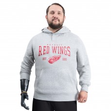 Detroit Red Wings G-III Sports by Carl Banks Gray Adaptive Classic Team Spirit Fleece Hoodie