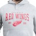 Detroit Red Wings G-III Sports by Carl Banks Gray Adaptive Classic Team Spirit Fleece Hoodie