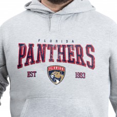 Florida Panthers G-III Sports by Carl Banks Gray Adaptive Classic Team Spirit Fleece Hoodie