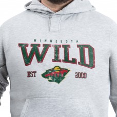 Minnesota Wild G-III Sports by Carl Banks Gray Adaptive Classic Team Spirit Fleece Hoodie