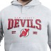 Толстовка New Jersey Devils G-III Sports by Carl Banks Gray Adaptive Classic Team Spirit Fleece