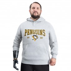 Толстовка Pittsburgh Penguins G-III Sports by Carl Banks Gray Adaptive Classic Team Spirit Fleece