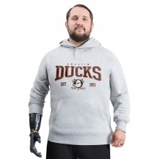 Толстовка Anaheim Ducks G-III Sports by Carl Banks Gray Adaptive Classic Team Spirit Fleece