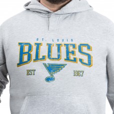 St. Louis Blues G-III Sports by Carl Banks Gray Adaptive Classic Team Spirit Fleece Hoodie