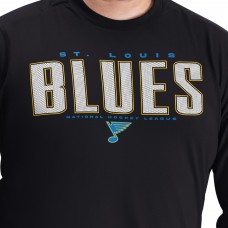 St. Louis Blues G-III Sports by Carl Banks Black Adaptive Mesh Effect Long Sleeve T-Shirt