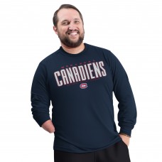 Montreal Canadiens G-III Sports by Carl Banks Navy Adaptive Mesh Effect Long Sleeve T-Shirt Montreal Canadiens G-III Sports by Carl Banks Navy Adaptive Mesh Effect Long Sleeve T-Shirt