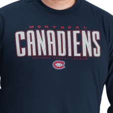 Montreal Canadiens G-III Sports by Carl Banks Navy Adaptive Mesh Effect Long Sleeve T-Shirt Montreal Canadiens G-III Sports by Carl Banks Navy Adaptive Mesh Effect Long Sleeve T-Shirt