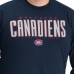 Montreal Canadiens G-III Sports by Carl Banks Navy Adaptive Mesh Effect Long Sleeve T-Shirt