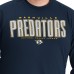 Nashville Predators G-III Sports by Carl Banks Navy Adaptive Mesh Effect Long Sleeve T-Shirt