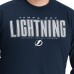 Футболка Tampa Bay Lightning G-III Sports by Carl Banks Blue Adaptive Mesh Effect Long Sleeve