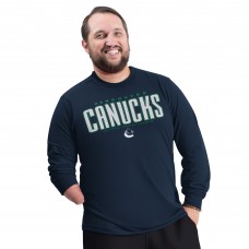 Vancouver Canucks G-III Sports by Carl Banks Blue Adaptive Mesh Effect Long Sleeve T-Shirt