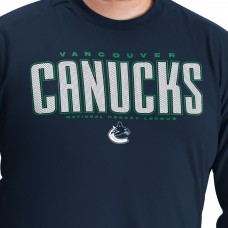 Vancouver Canucks G-III Sports by Carl Banks Blue Adaptive Mesh Effect Long Sleeve T-Shirt