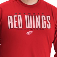 Detroit Red Wings G-III Sports by Carl Banks Red Adaptive Mesh Effect Long Sleeve T-Shirt