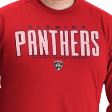 Florida Panthers G-III Sports by Carl Banks Red Adaptive Mesh Effect Long Sleeve T-Shirt