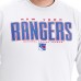 New York Rangers G-III Sports by Carl Banks White Adaptive Mesh Effect Long Sleeve T-Shirt