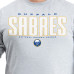 Футболка с длинным рукавом Buffalo Sabres G-III Sports by Carl Banks Gray Adaptive Mesh Effect