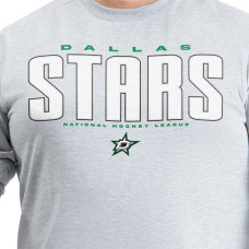 Dallas Stars G-III Sports by Carl Banks Gray Adaptive Mesh Effect Long Sleeve T-Shirt
