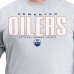 Edmonton Oilers G-III Sports by Carl Banks Gray Adaptive Mesh Effect Long Sleeve T-Shirt