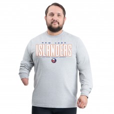New York Islanders G-III Sports by Carl Banks Gray Adaptive Mesh Effect Long Sleeve T-Shirt New York Islanders G-III Sports by Carl Banks Gray Adaptive Mesh Effect Long Sleeve T-Shirt