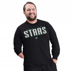 Dallas Stars G-III Sports by Carl Banks Black Adaptive Mesh Effect Long Sleeve T-Shirt