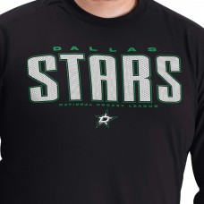 Dallas Stars G-III Sports by Carl Banks Black Adaptive Mesh Effect Long Sleeve T-Shirt