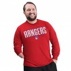 New York Rangers G-III Sports by Carl Banks Red Adaptive Mesh Effect Long Sleeve T-Shirt New York Rangers G-III Sports by Carl Banks Red Adaptive Mesh Effect Long Sleeve T-Shirt