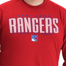 New York Rangers G-III Sports by Carl Banks Red Adaptive Mesh Effect Long Sleeve T-Shirt New York Rangers G-III Sports by Carl Banks Red Adaptive Mesh Effect Long Sleeve T-Shirt