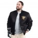 Pittsburgh Penguins G-III Sports by Carl Banks Black Adaptive Bold Logo Satin Full-Snap Varsity Jacket