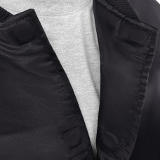 San Jose Sharks G-III Sports by Carl Banks Black Adaptive Bold Logo Satin Full-Snap Varsity Jacket San Jose Sharks G-III Sports by Carl Banks Black Adaptive Bold Logo Satin Full-Snap Varsity Jacket