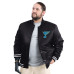 St. Louis Blues G-III Sports by Carl Banks Black Adaptive Bold Logo Satin Full-Snap Varsity Jacket