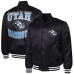 Рубашка Utah Mammoth G-III Sports by Carl Banks Black Adaptive Bold Logo Satin Varsity Jacket Рубашка Utah Mammoth G-III Sports by Carl Banks Black Adaptive Bold Logo Satin Varsity Jacket