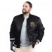 Vegas Golden Knights G-III Sports by Carl Banks Black Adaptive Bold Logo Satin Full-Snap Varsity Jacket